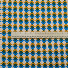 Load image into Gallery viewer, Ruby Star Society Fabric with a geometric pattern and a ruler for scale. Available at Minerva's Bower