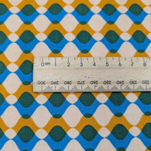 Load image into Gallery viewer, Ruby Star Society Fabric with a geometric pattern and a ruler for scale. Available at Minerva's Bower