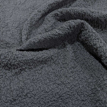 Load image into Gallery viewer, Flat drape of Cyndi Black textured stretch cotton, for sale at Minerva's Bower
