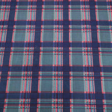 Load image into Gallery viewer, 100% Cotton, Navy Check - 1/4 metre