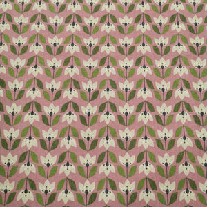 Cosmo Linen Cotton Canvas, Nordic Forest, Tulips - $29 per metre ($7.25 - 1/4 metre)