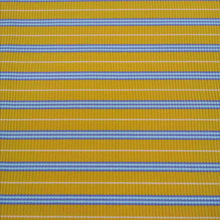 Load image into Gallery viewer, Ribbed Cotton Jersey, Mustard and Lavender Stripe - $31 per metre ($7.75 - 1/4 metre)