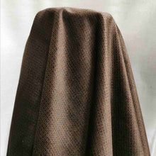 Load image into Gallery viewer, 100% Cotton Velvet, Chocolate Broken Pinstripe - 1/4 metre