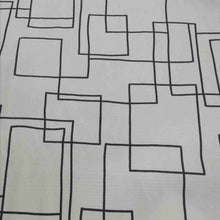 Load image into Gallery viewer, Japanese Cotton Oxford, Linear Quadrilaterals, White - 1/4 metre