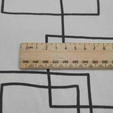 Load image into Gallery viewer, Japanese Cotton Oxford, Linear Quadrilaterals, White - 1/4 metre