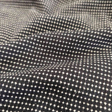 Load image into Gallery viewer, Flat lay of Japanese Cotton, Kurosu - Navy. Available at Minerva's Bower. Fabric draped to show how it handles