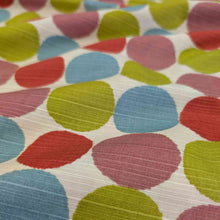 Load image into Gallery viewer, Flat lay of Japanese Shantung Cotton, Maru - Spring. Available at Minerva's Bower. Fabric draped to show how it handles