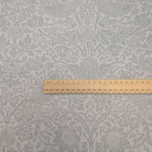 Load image into Gallery viewer, Japanese cotton with Strawberry Thief design in Grey, for sale at Minerva's Bower, ruler included for scale
