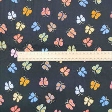 Load image into Gallery viewer, Flat lay of Ruby Star Society Ooh Lucky Lucky in Black. Available at Minerva's Bower. Ruler included to indicate scale