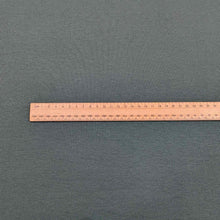 Load image into Gallery viewer, Flat lay of stellar rayon spandex rib in marine colourway. Available at Minerva's Bower. Ruler included for scale