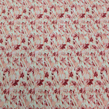 Load image into Gallery viewer, Japanese cotton fabric with a floral pattern with small flowers in pinks and cream, for sale at Minerva's Bower