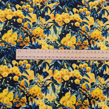 Load image into Gallery viewer, Flat lay of Devonstone cotton in Wattle. Available at Minerva's Bower. Ruler included for scale