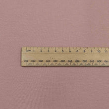 Load image into Gallery viewer, Flat lay of Olympia french terry in dusky pink. Available at Minerva's Bower. Ruler included for scale