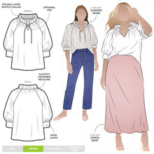 Load image into Gallery viewer, Style Arc Reynolds Woven Top