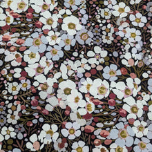Load image into Gallery viewer, Wideback 270cm pure cotton in tea tree design. Available at Minerva's Bower