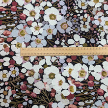 Load image into Gallery viewer, Wideback 270cm pure cotton in tea tree design. Available at Minerva's Bower. 
Ruler included for scale