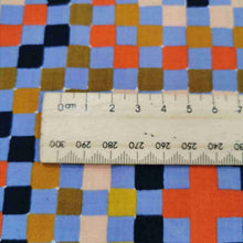 Load image into Gallery viewer, 100% Cotton, Granny Square in Blue, Warp and Weft Honey by Ruby Star Society - 1/4 metre