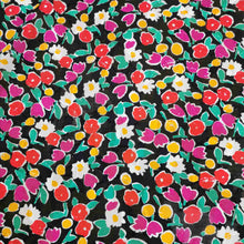 Load image into Gallery viewer, 100% Cotton Floral Jacquard , Black- 1/4 metre