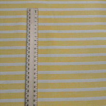 Load image into Gallery viewer, Heavy Cotton Twill, Aruba Stripe, Thin Yellow - 1/4 metre