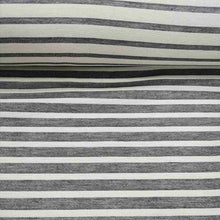 Load image into Gallery viewer, Heavy Cotton Twill, Aruba Stripe, Thin Navy - 1/4 metre