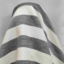 Load image into Gallery viewer, Heavy Cotton Twill, Aruba Stripe, Thick Navy - 1/4 metre