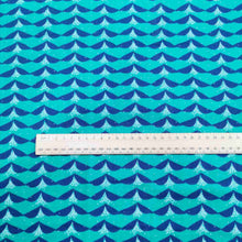 Load image into Gallery viewer, Echino Kokka Cotton Double Gauze, Tsubomi Green - 1/4 metre