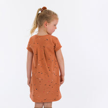 Load image into Gallery viewer, See You At Six Cotton French Terry, Scribbles, Autumn Leaf Brown
