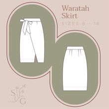 Load image into Gallery viewer, Stitched For Good Waratah Skirt