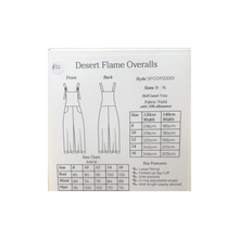 Load image into Gallery viewer, Stitched For Good Desert Flame Overalls