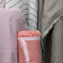 Load image into Gallery viewer, Japanese Cotton, Tiny Gingham Orange