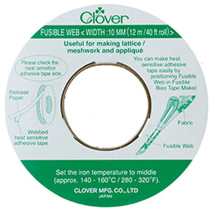 Clover Fusible Web, 10mm, 12m Roll