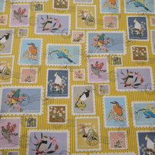 Load image into Gallery viewer, Cotton, Aussie Backyard Bird Stamps Mustard