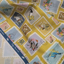 Load image into Gallery viewer, Cotton, Aussie Backyard Bird Stamps Mustard