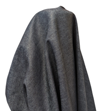 Load image into Gallery viewer, Sttanding drape of Japanese Super Stretch Denim, with 70% horizontal stretch, for sale at MInerva's Bower
