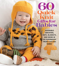 Load image into Gallery viewer, Cover of 60 Quick Knit Gifts for Babies, book available at Minerva&#39;s Bower