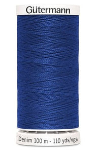 Gutermann Denim Thread available in 35 colours, for sale at Minerva's Bower, 6690 Royal