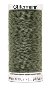 Gutermann Denim Thread available in 35 colours, for sale at Minerva's Bower, 9025 Olive