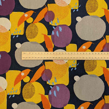 Load image into Gallery viewer, Zen Chic Linen 30% Cotton 70% Urban Whisper -Abstract Leaf, with a ruler included for scale, for sale at Minerva&#39;s Bower