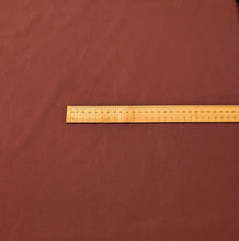 Load image into Gallery viewer, Flat lay 100% cotton Air Washed Cotton Poplin, Merlot, ruler included for scale - for sale at Minerva's Bower