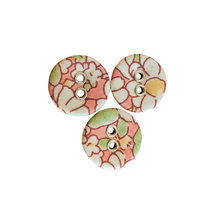 Load image into Gallery viewer, Liberty Tana Lawn Buttons, Alice W-A, 16mm 10 pack, for sale at Minerva&#39;s Bower