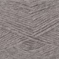 Close-up of soft grey alpaca yarn with a textured pattern for sale at Minerva's Bower