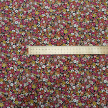 Load image into Gallery viewer, Flat lay of Amelie 100% Cotton Pinwale Cord by Kokka, Pink, ruler included for scale - for sale at Minerva's Bower