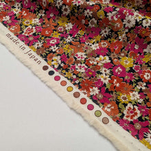 Load image into Gallery viewer, Selvedge detail of Amelie 100% Cotton Pinwale Cord by Kokka, Pink - for sale at Minerva's Bower