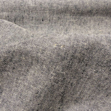 Load image into Gallery viewer, Close up of Anderson 55% Linen 45% Cotton, Dark Chambray - for sale at Minerva's Bower