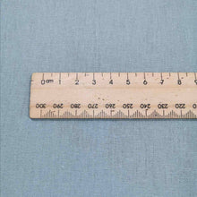 Load image into Gallery viewer, Flat lay of Anderson 55% Linen 45% Cotton Blend, Duck Egg, with ruler included, for sale at Minerva's Bower