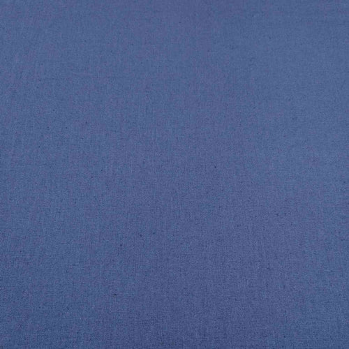 Flat lay of Anderson linen cotton in bluebell colourway. Available at Minerva's Bower