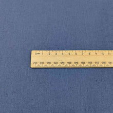 Load image into Gallery viewer, Flat lay of Anderson linen cotton in bluebell colourway. Available at Minerva&#39;s Bower. Ruler included for scale