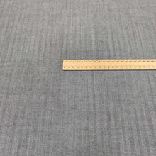 Load image into Gallery viewer, Annie 100% Japanese Wool Herringbone, Black, for sale at Minerva&#39;s Bower, ruler included for scale