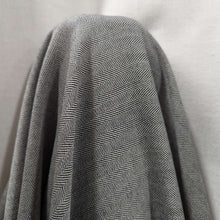 Load image into Gallery viewer, Draped Annie 100% Japanese Wool Herringbone, Black, for sale at Minerva&#39;s Bower