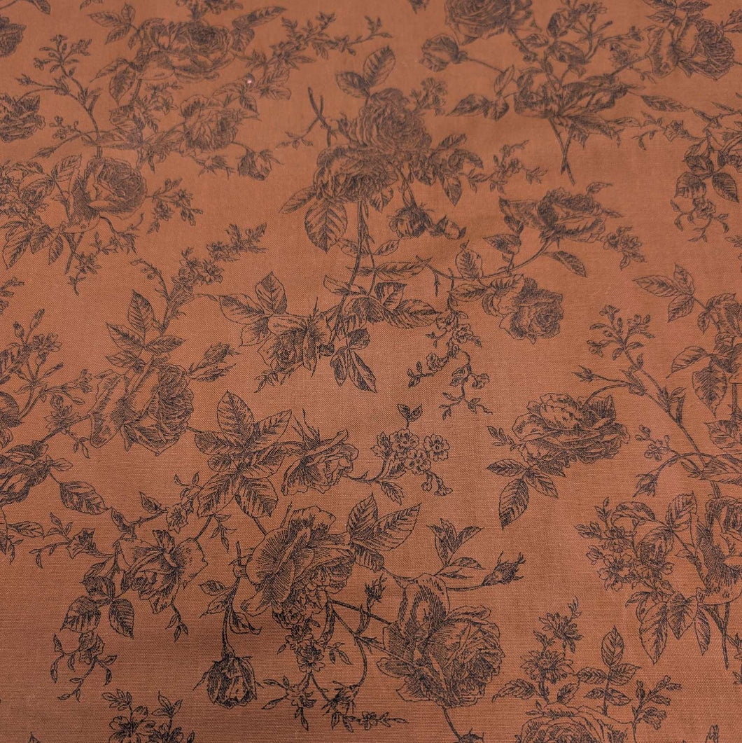 Flat lay of Japanese 100% Cotton, Antique Rose, for sale at Minerva's Bower 